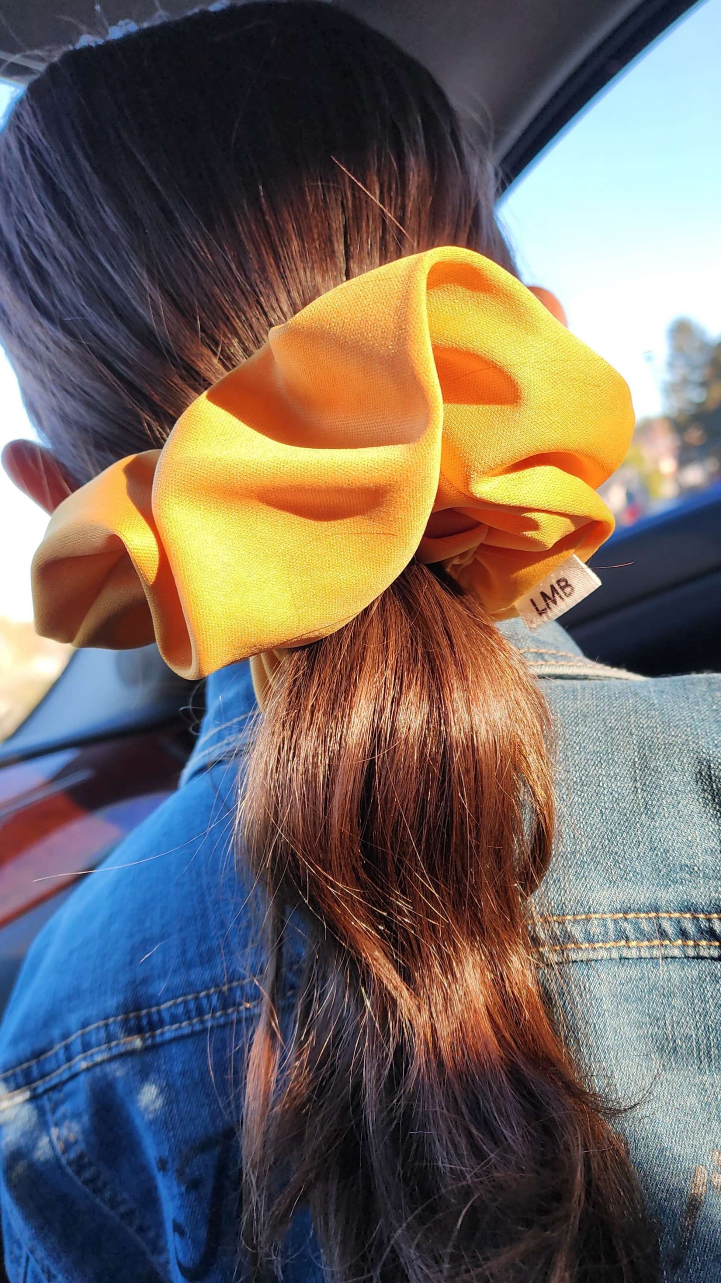 XL Scrunchies made from lightweight interlock knit fabric with smooth finish.