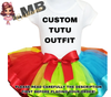 Custom Tutu Outfit (Single Ribbon Trim)