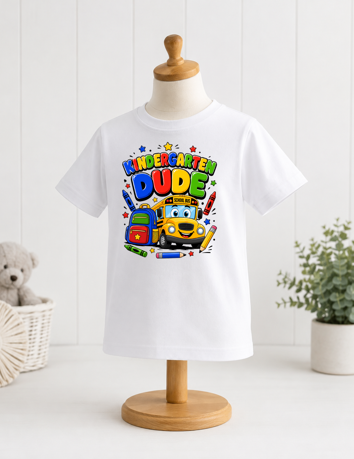 Kindergarten Dude Boys Shirt – Fun Back to School T-Shirt
