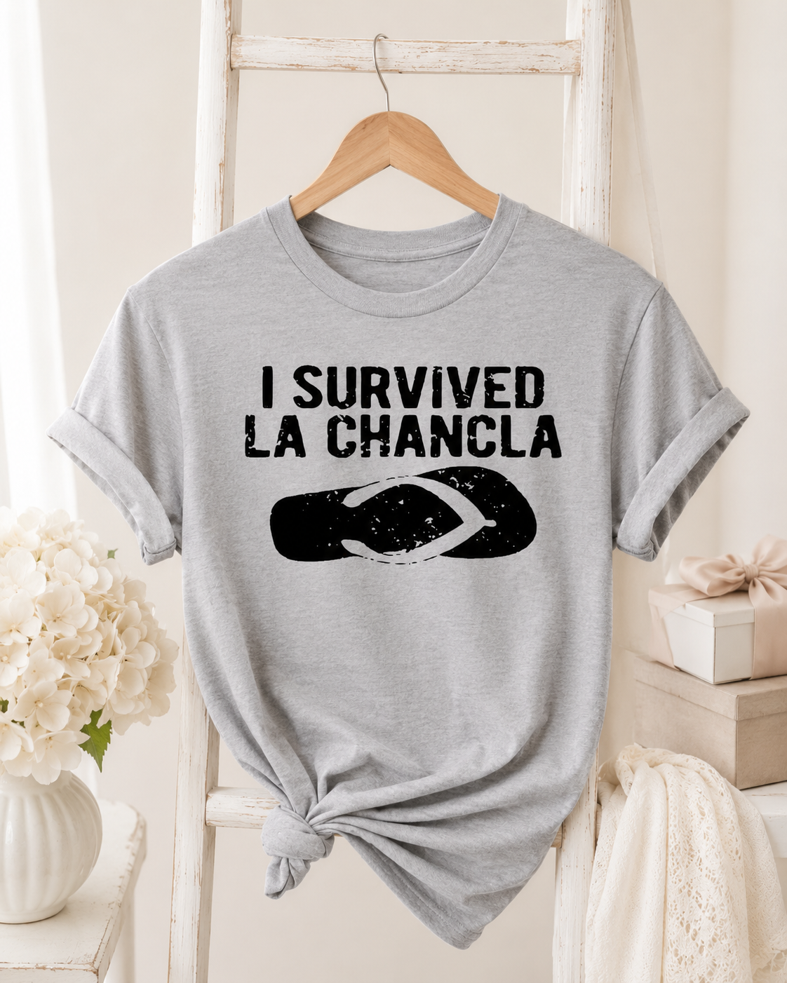 I Survived La Chancla Adult T-Shirt