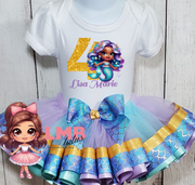 Mermaid theme tutu outfit