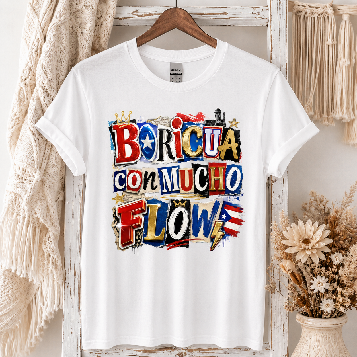 Boricua Con Mucho Flow Puerto Rican Pride Shirt – Unisex Graphic T-Shirt