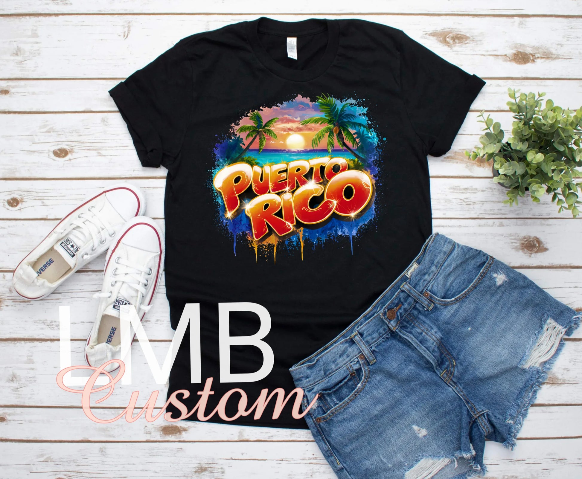 Puerto Rico Adult T-Shirt - Lil Mz Bowtique