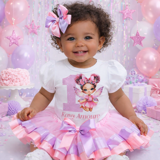 Fairy Birthday Tutu Outfit – Personalized Girls Birthday Tutu Set