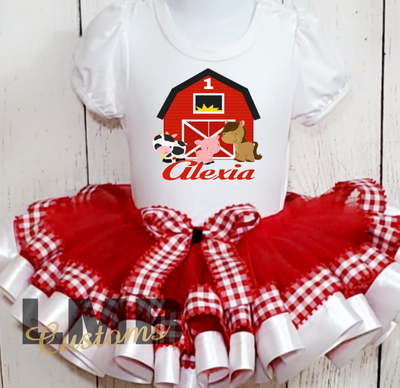 Farm Theme Birthday Tutu Outfit