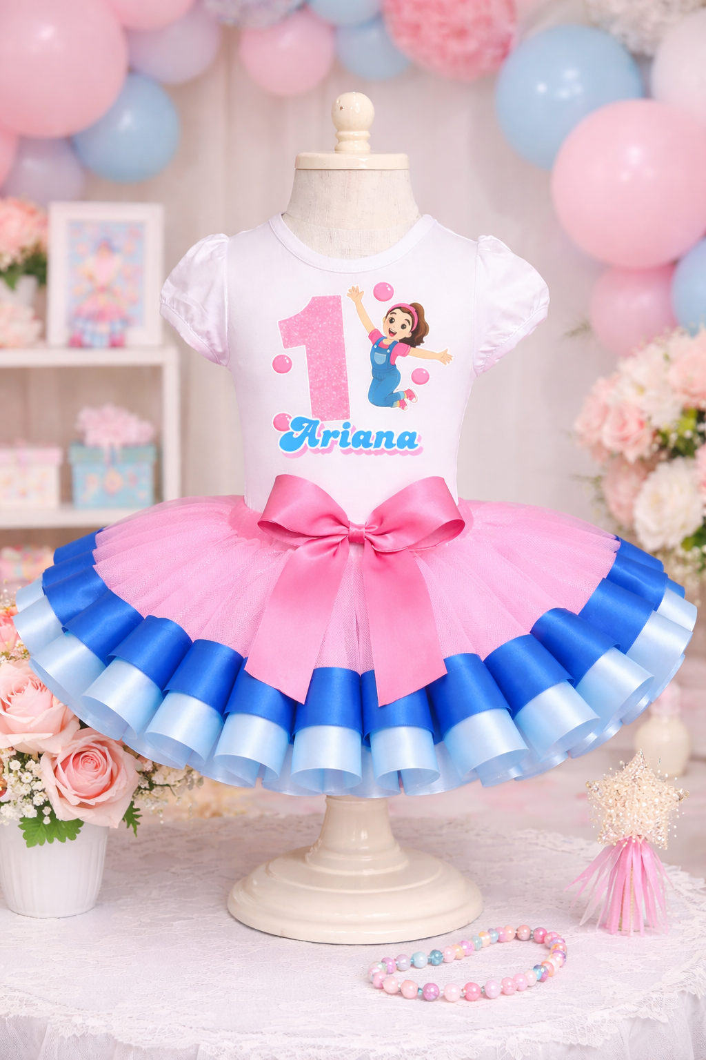 Inspired Ms. Rachel Theme Birthday Tutu Outfit | 1st Birthday 