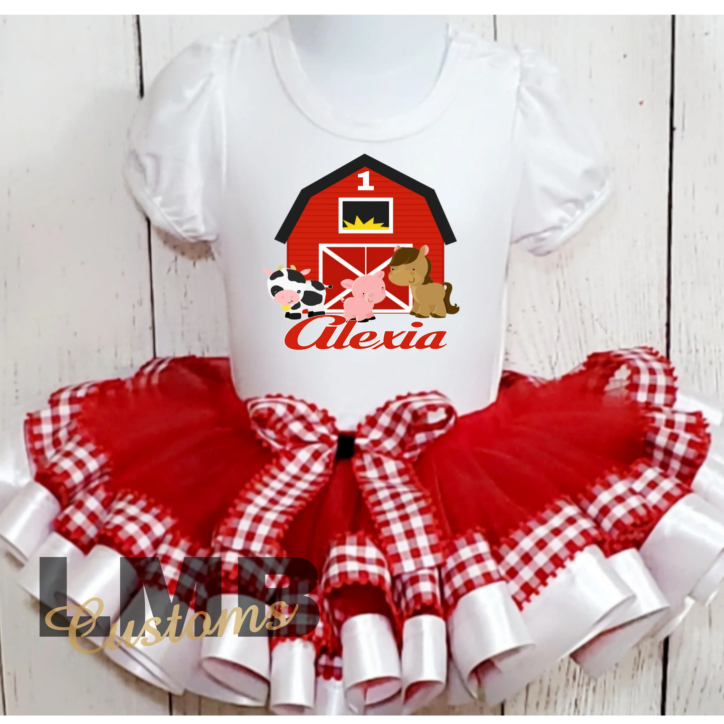 Farm Theme Birthday Tutu Outfit - Lil Mz Bowtique