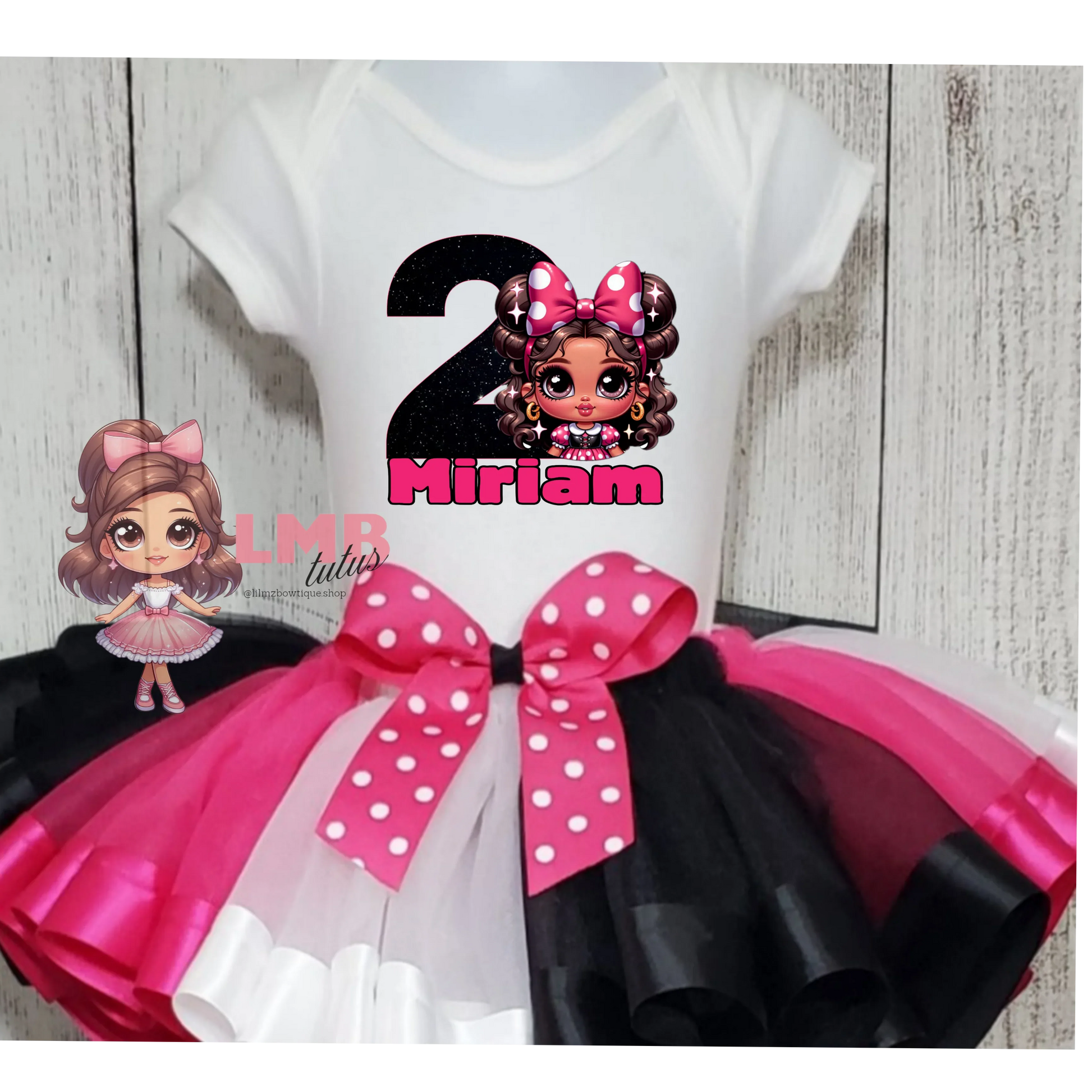 Minnie inspired tutu outfit - Lil Mz Bowtique