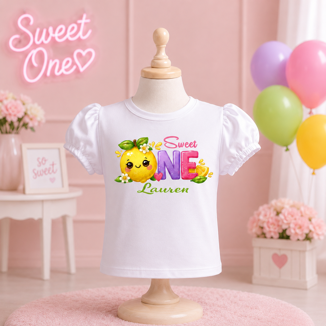 Sweet Lemon 1st Birthday Shirt