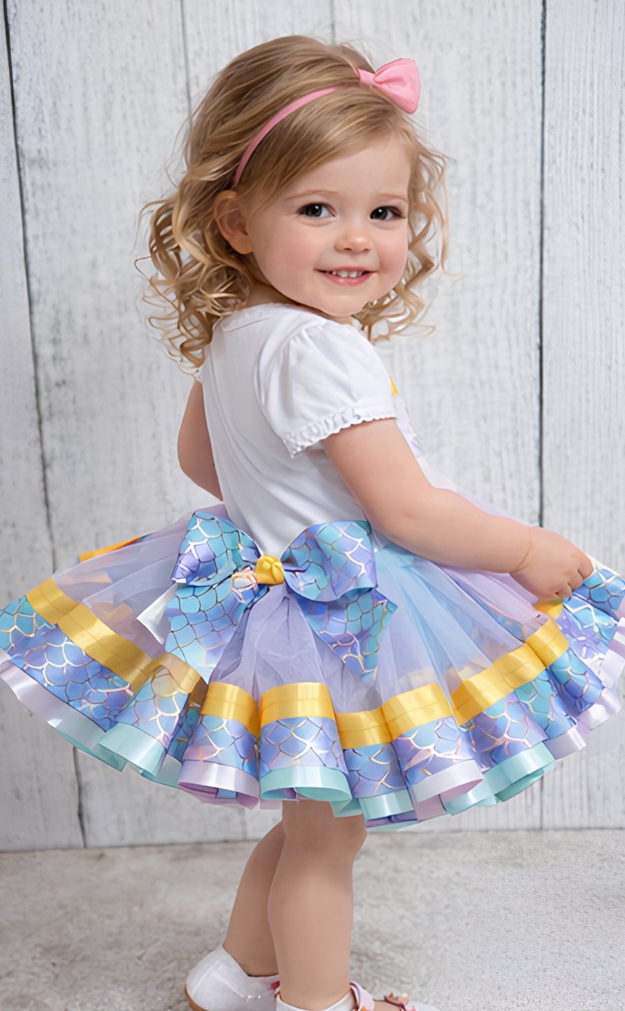 LIMITED Mermaid birthday theme tutu outfit