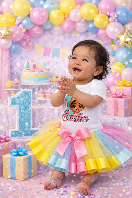 Winnie Girl Birthday Tutu Outfit