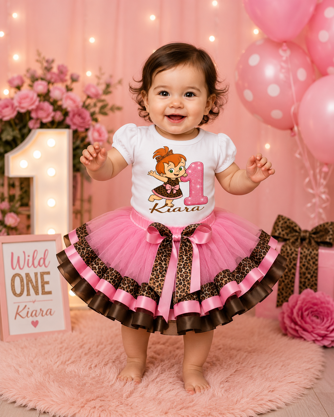 Pebble inspired birthday Tutu Outfit (LIMITED)