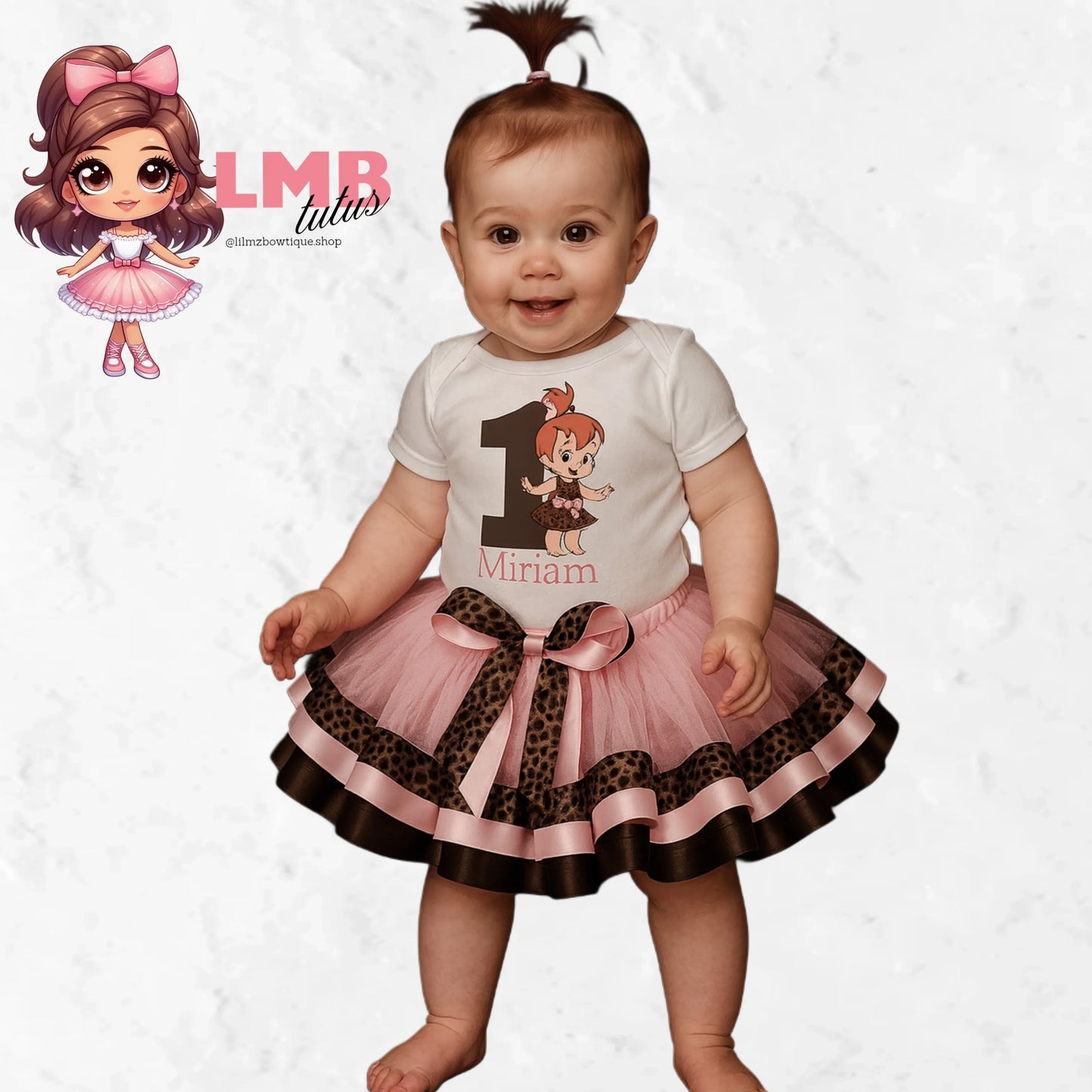 Pebble inspired birthday Tutu Outfit - Lil Mz Bowtique