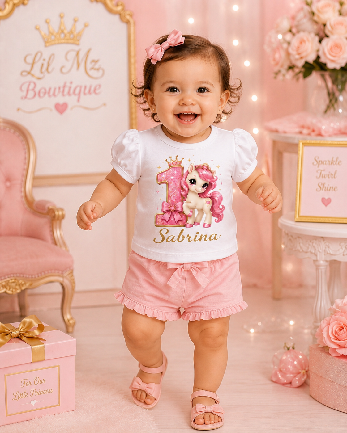 Princess Pony Personalized Birthday Shirt