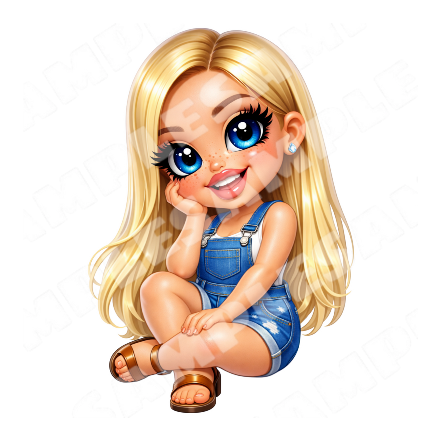 Cowgirl Cutie & Farm Friends Sticker Bundle 8 PNG Digital Stickers(Digital Product)