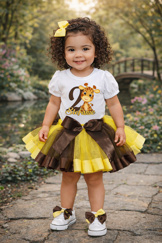 Giraffe Theme Tutu Outfit