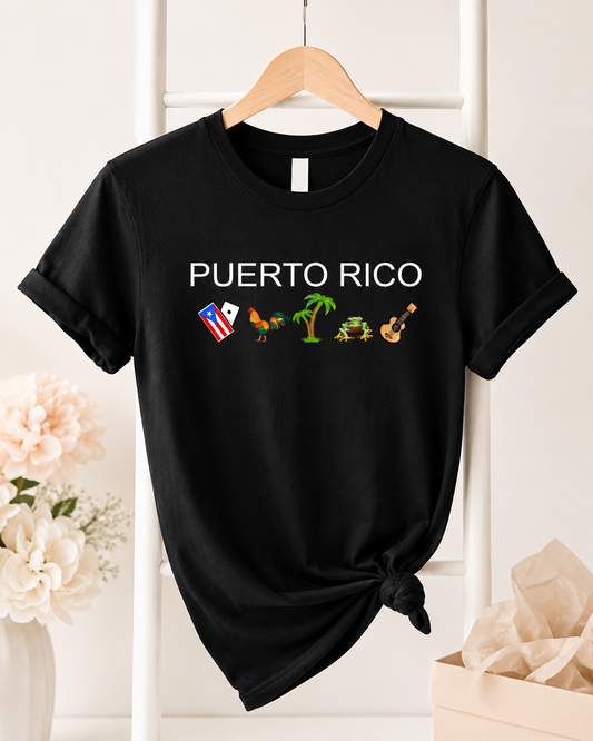 Puerto Rico Black Shirt Only