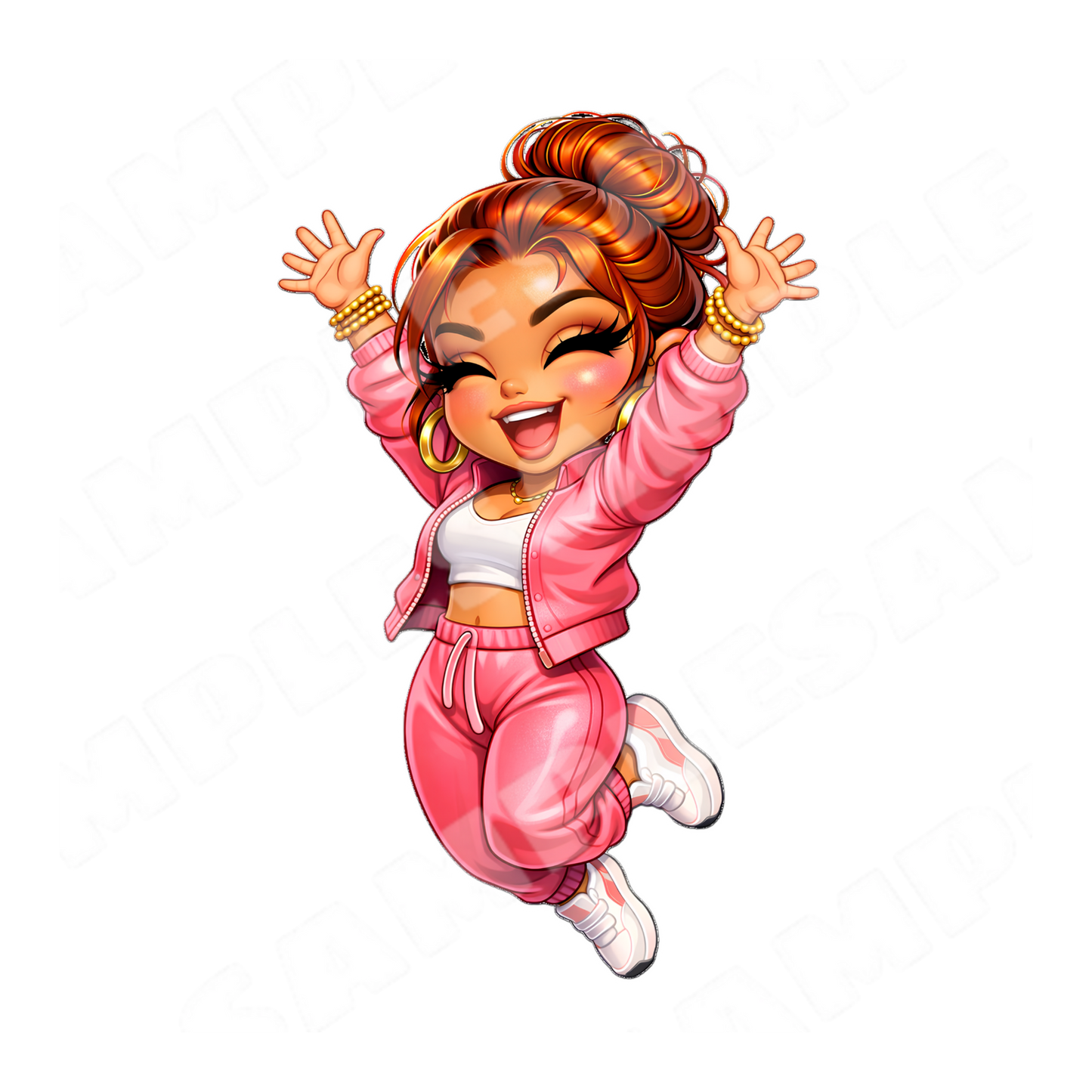 Pink Boss Babe 7 Sticker Bundle Cliparts (Digital Product)