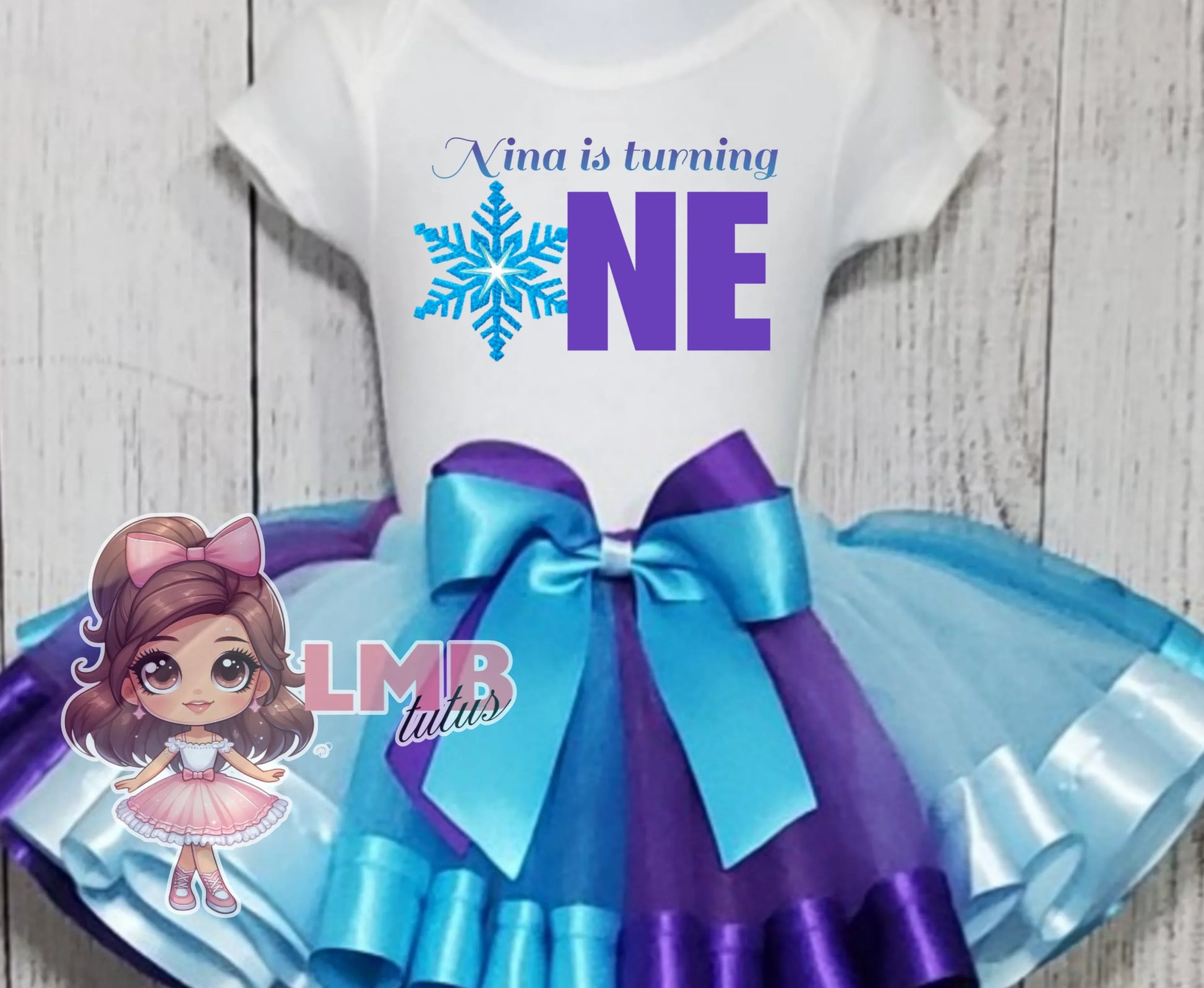 SnowFlake 1st Birthday Tutu Outfit - Lil Mz Bowtique